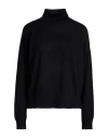Aragona Woman Turtleneck Black Size 12 Merino Wool