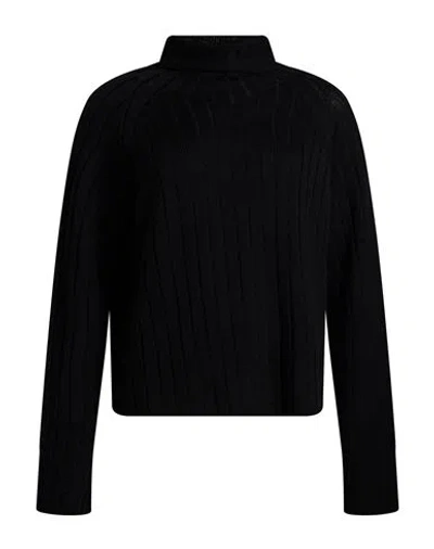 Aragona Woman Turtleneck Black Size 2 Merino Wool