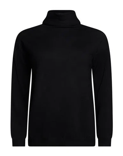Aragona Woman Turtleneck Black Size 2 Merino Wool