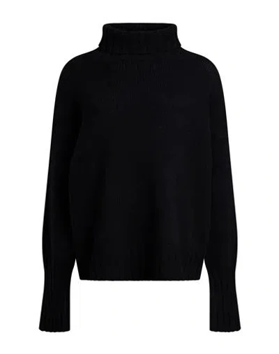 Aragona Woman Turtleneck Black Size 6 Cashmere