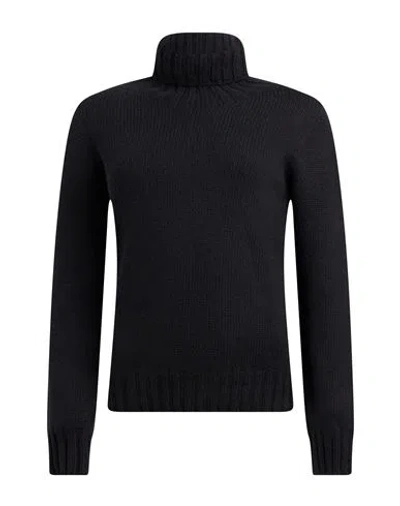 Aragona Woman Turtleneck Black Size 6 Cashmere