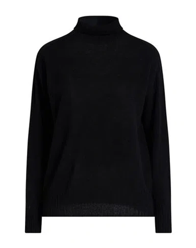 Aragona Woman Turtleneck Black Size 8 Cashmere