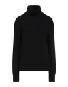 Aragona Woman Turtleneck Black Size 8 Wool