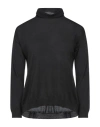 Aragona Woman Turtleneck Black Size L Wool