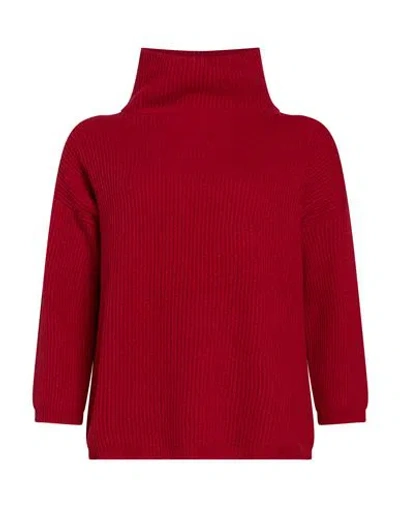 Aragona Woman Turtleneck Brick Size 4 Cashmere In Red
