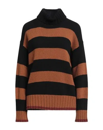 Aragona Woman Turtleneck Camel Size 8 Cashmere In Brown