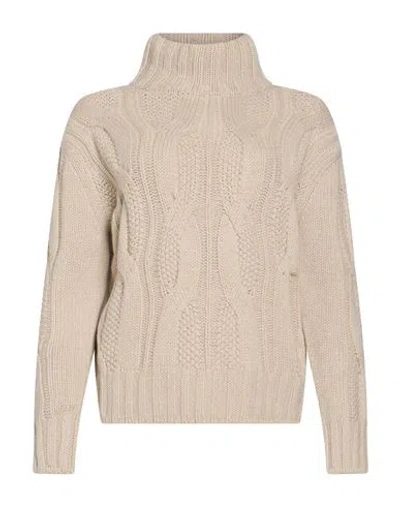Aragona Woman Turtleneck Cream Size 6 Cashmere In Neutral