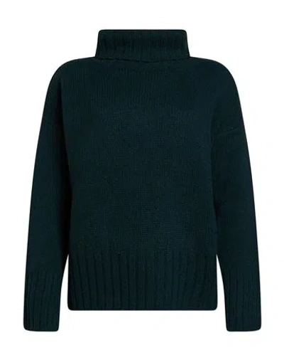 Aragona Woman Turtleneck Deep Teal Size 2 Cashmere In Green
