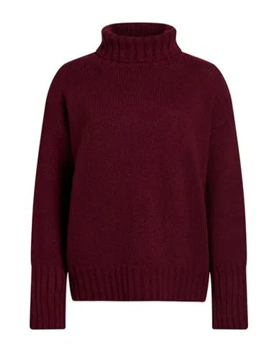 Aragona Woman Turtleneck Garnet Size 2 Cashmere In Burgundy