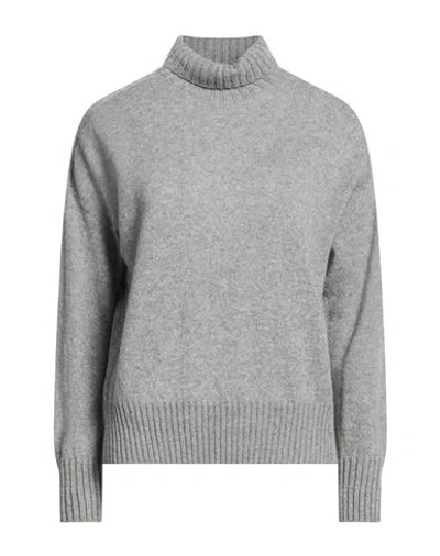 Aragona Woman Turtleneck Grey Size 2 Cashmere