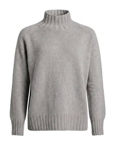 Aragona Woman Turtleneck Grey Size 2 Cashmere In Gray