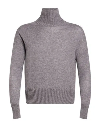Aragona Woman Turtleneck Grey Size 6 Cashmere In Gray