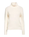 Aragona Woman Turtleneck Ivory Size 10 Cashmere In White