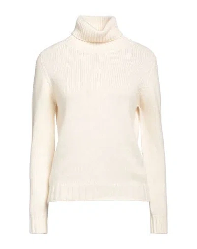 Aragona Woman Turtleneck Ivory Size 10 Cashmere In White