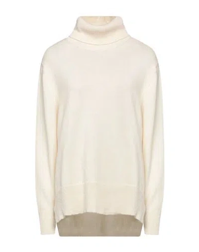 Aragona Woman Turtleneck Ivory Size 10 Cashmere In White