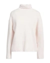 Aragona Woman Turtleneck Ivory Size 4 Virgin Wool, Cashmere In White