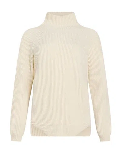 Aragona Woman Turtleneck Ivory Size 4 Cashmere In Black