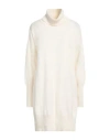 Aragona Woman Turtleneck Ivory Size 8 Cashmere In Ivory