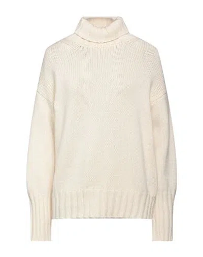 Aragona Woman Turtleneck Ivory Size 8 Cashmere In White