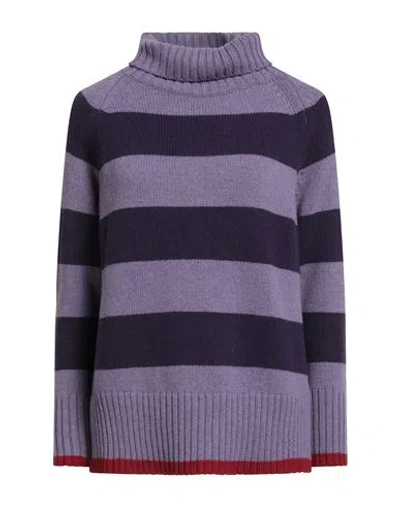 Aragona Woman Turtleneck Lilac Size 8 Cashmere In Purple