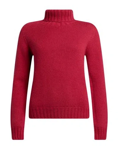 Aragona Woman Turtleneck Magenta Size 4 Cashmere In Red