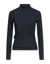 Aragona Woman Turtleneck Midnight Blue Size 10 Merino Wool