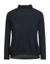 Aragona Woman Turtleneck Midnight Blue Size 12 Merino Wool