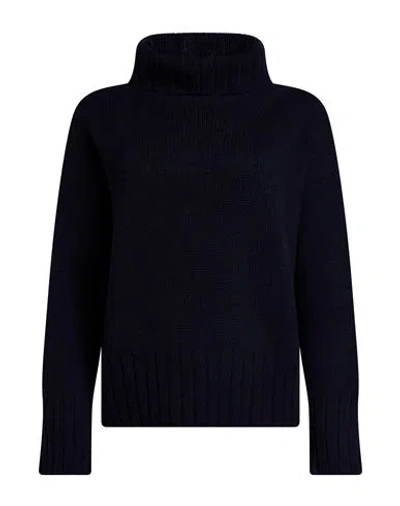 Aragona Woman Turtleneck Midnight Blue Size 2 Cashmere