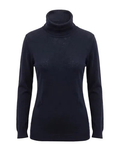 Aragona Woman Turtleneck Midnight Blue Size 2 Merino Wool