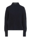 Aragona Woman Turtleneck Midnight Blue Size 6 Cashmere In Blue