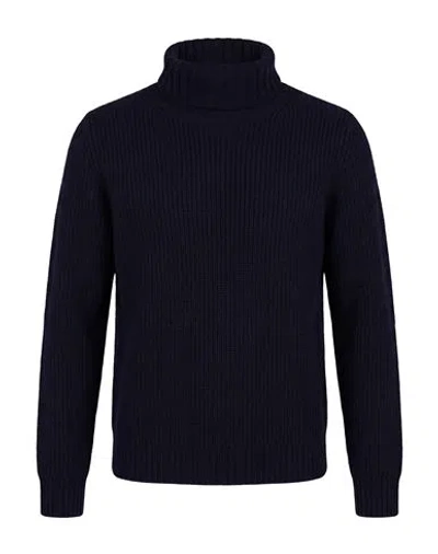 Aragona Woman Turtleneck Midnight Blue Size 6 Cashmere