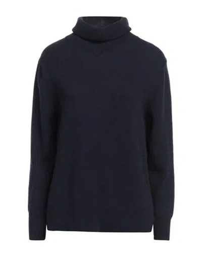 Aragona Woman Turtleneck Midnight Blue Size 6 Cashmere