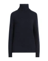 Aragona Woman Turtleneck Midnight Blue Size 10 Cashmere