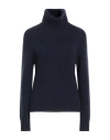 Aragona Woman Turtleneck Midnight Blue Size 8 Wool
