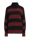 Aragona Woman Turtleneck Navy Size 6 Cashmere In Multi