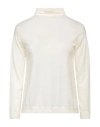 Aragona Woman Turtleneck Off White Size 10 Wool