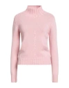 Aragona Woman Turtleneck Pink Size 6 Cashmere In Pink