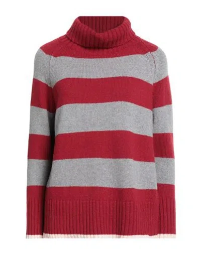 Aragona Woman Turtleneck Red Size 10 Cashmere
