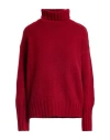 Aragona Woman Turtleneck Red Size 6 Cashmere In Red