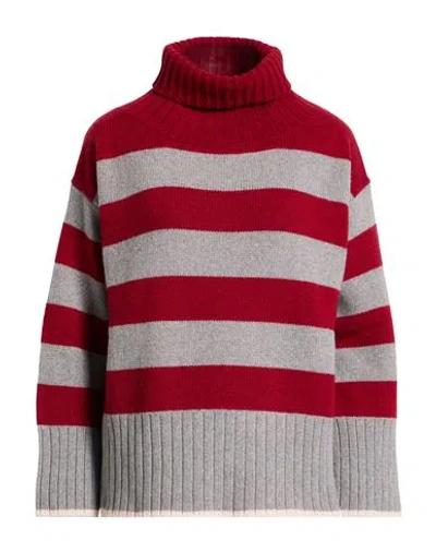 Aragona Woman Turtleneck Red Size 6 Cashmere In Gray