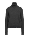 Aragona Woman Turtleneck Steel Grey Size 8 Cashmere