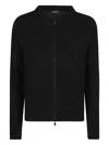 Aragona Zip-front Cashmere Cardigan In Black