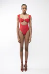 Arakii Aurora Swimsuit In Red