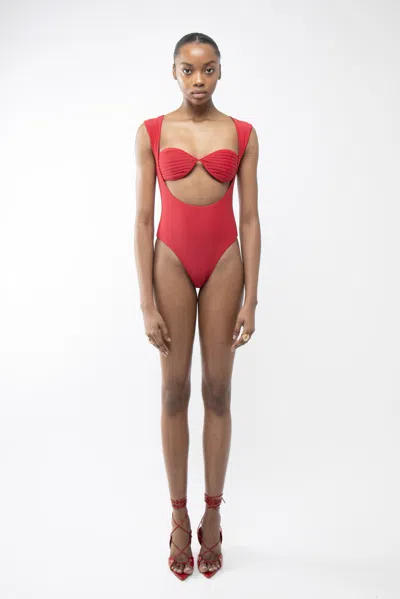 Arakii Aurora Swimsuit In Red