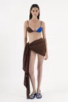 Arakii Beaded Mini Bikini Top In Multi