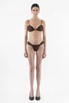 Arakii Butterfly Bikini Bottom In Brown