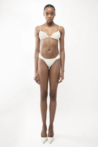 Arakii Butterfly Bikini Bottom In White