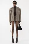 Arakii Checked Belt Jacket