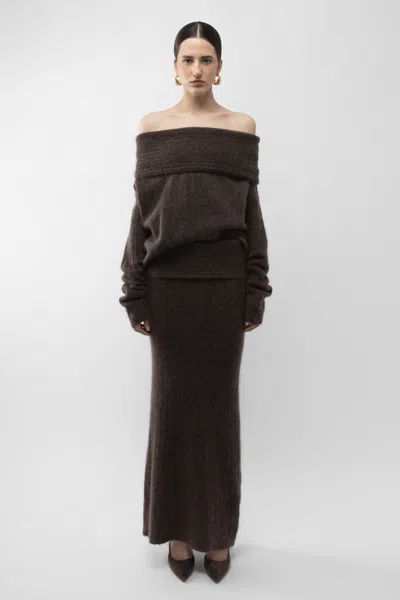 Arakii Cloud Oversize Sweater In Brown