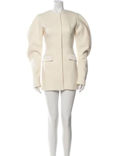 Pre-owned Arakii Crew Neck Mini Dress In Neutrals
